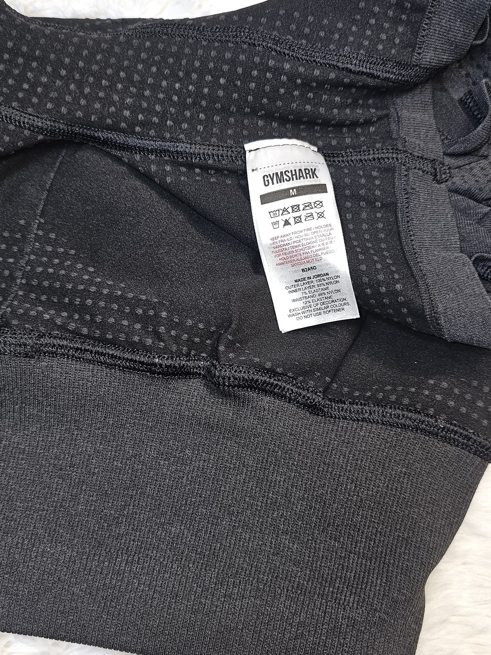 Gymshark Energy+ Seamless 2-in-1 Shorts - Black Marl - Size Medium - Picture 11 of 11